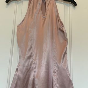 Zara satin turtle neck sleeveless top size S